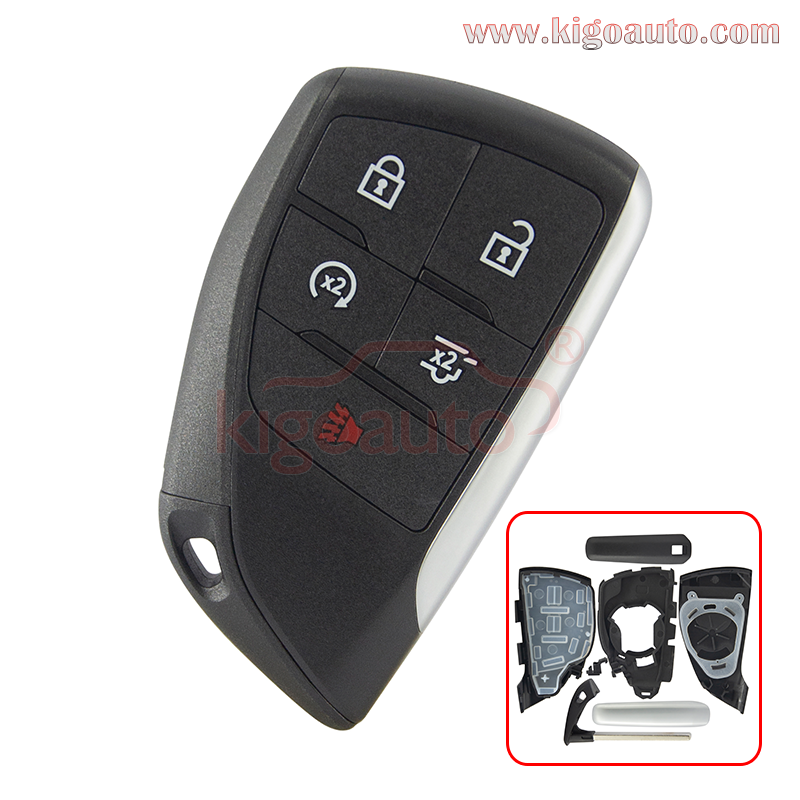 FCC YG0G21TB2 Smart Key shell 5 button for 2021-2022 Chevrolet Suburban Tahoe GMC Yukon PN 13541559 13537956