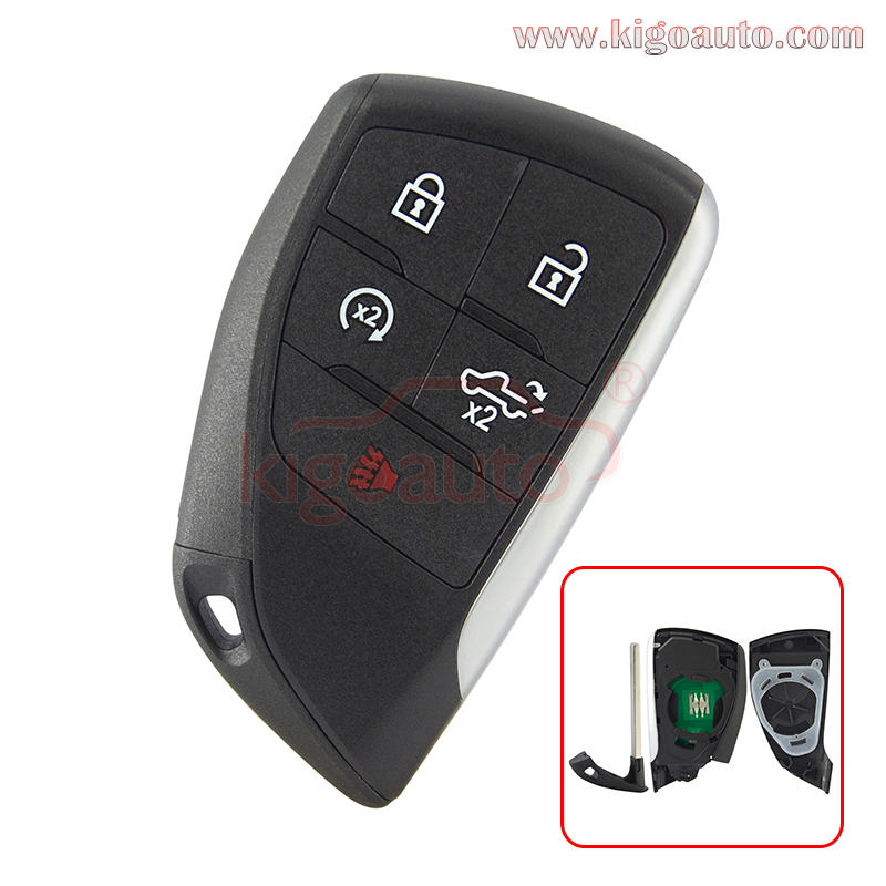 FCC YG0G21TB2 Smart Key 5 button 434MHZ ID49 Chip for 2022 Chevrolet Silverado PN 13548437