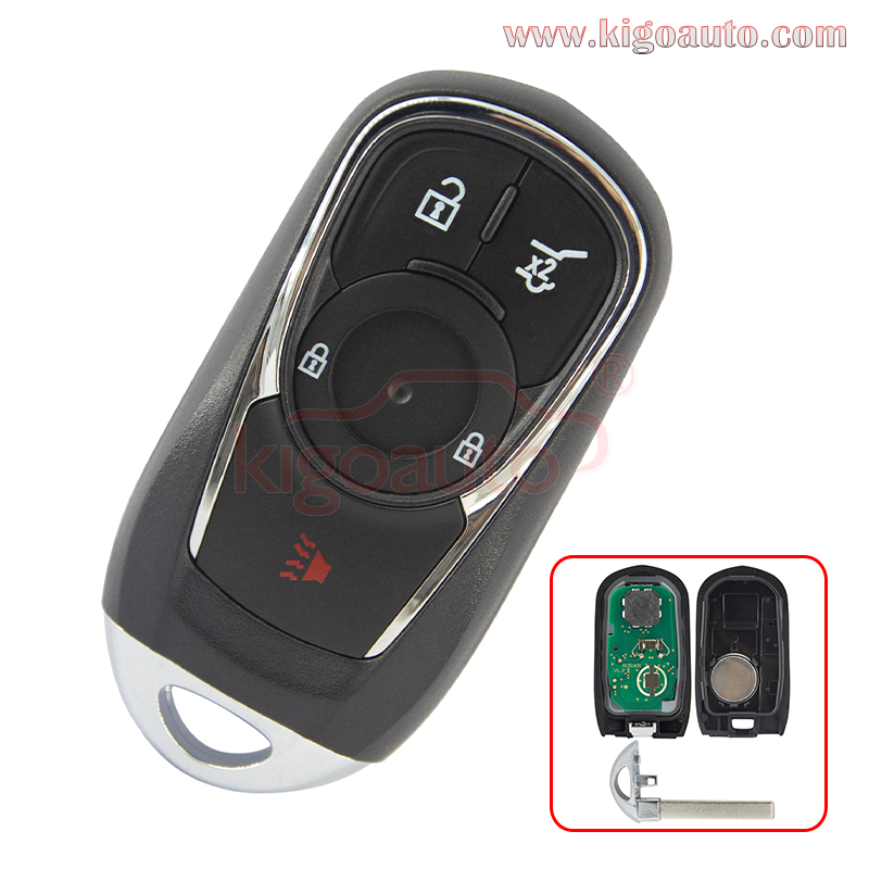 FCC HYQ4AA 315mhz smart key 4 button HYQ4EA 433mhz ID46 chip for 2017-2020 Buick Envision Encore PN: 13506665