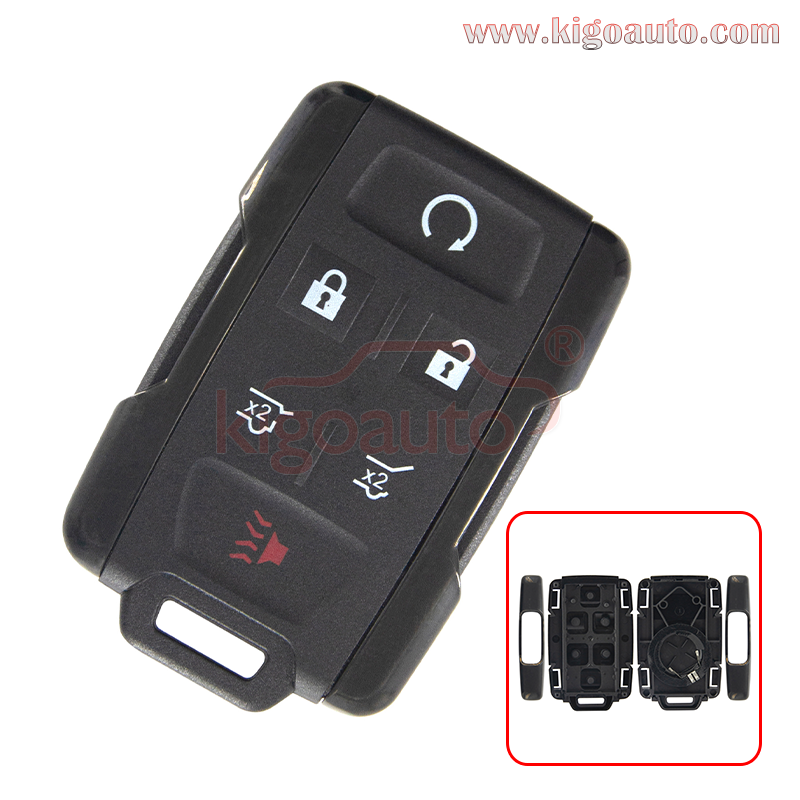 FCC M3N-32337100 remote fob key case 6 button for Chevrolet Tahoe Suburban 2015-2018 PN 13577766