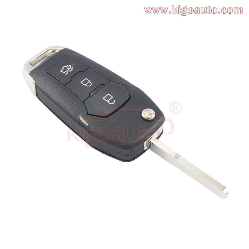 DS7T-15K601-BE Flip remote key shell 3 button for Ford  Mondeo Escort