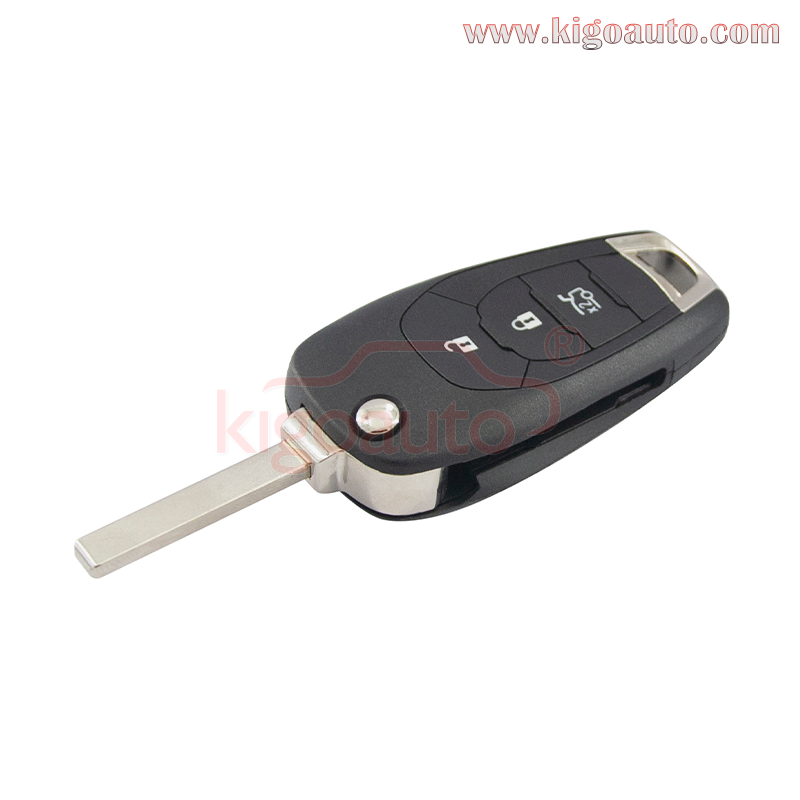 Flip remote key 3 button 433Mhz  4A chip for Chevrolet Trax Spark Sonic 2019-2022