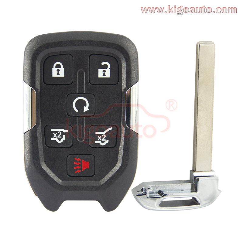 FCC HYQ1AA Smart key case 6 button for Chevrolet Suburban Tahoe GMC Yukon XL PN 13580802