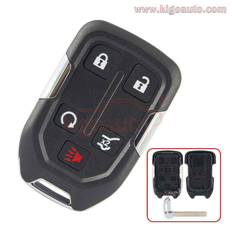 FCC HYQ1EA HYQ1AA Smart key case 5 button for GMC Acadia Terrain 2018-2021 PN 13508275 13584502