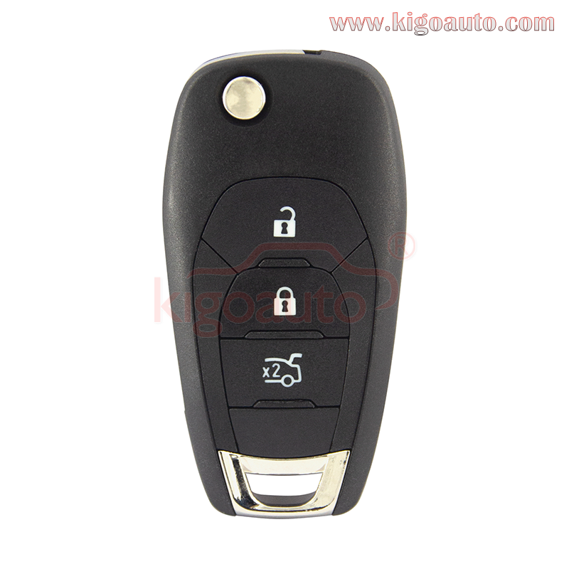 Flip remote key 3 button 433Mhz  4A chip for Chevrolet Trax Spark Sonic 2019-2022