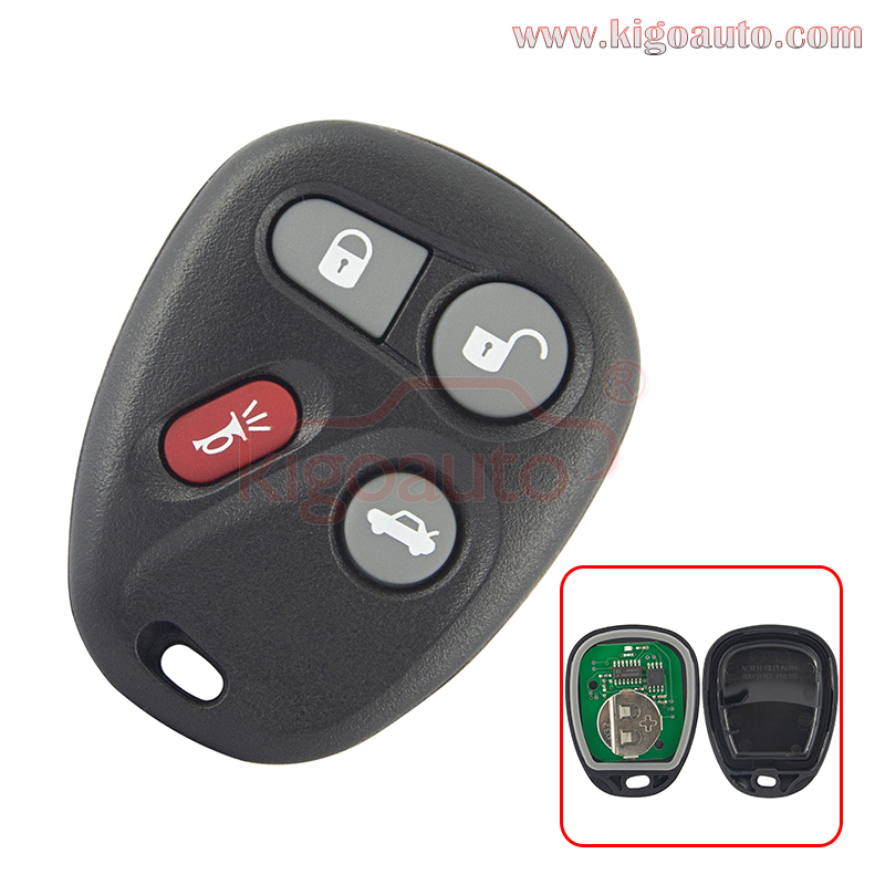 25665574 25665575 FCC KOBUT1BT KOBLEAR1XT remote fob 4 button 315Mhz ASK for GM Buick Cadillac Chevrolet GMC 2001-2007