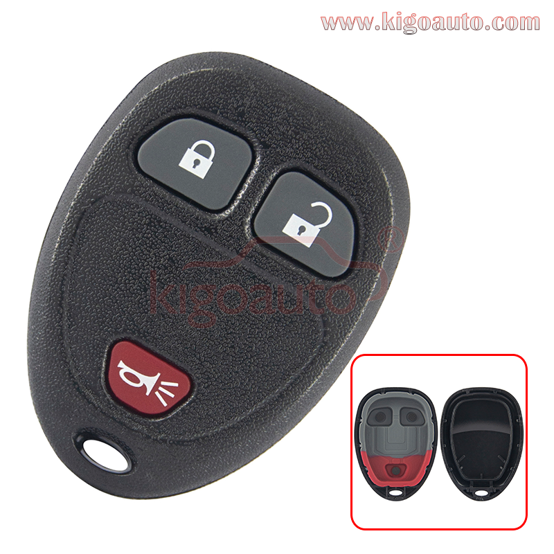 (No battery holder) KOBGT04A remote fob case 15913420 for GM 3 button