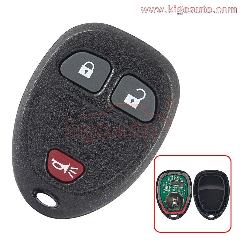 FCC KOBGT04A PN 15777636 / 15100811 Remote fob 3 button 315MHz for 2007-2015 Chevrolet Buick GMC