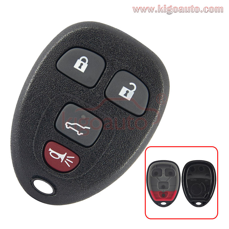 (with battery holder)20869054 FCC OUC60270 Remote fob case 4 button  for GMC Acadia Saturn Outlook 2007-2012