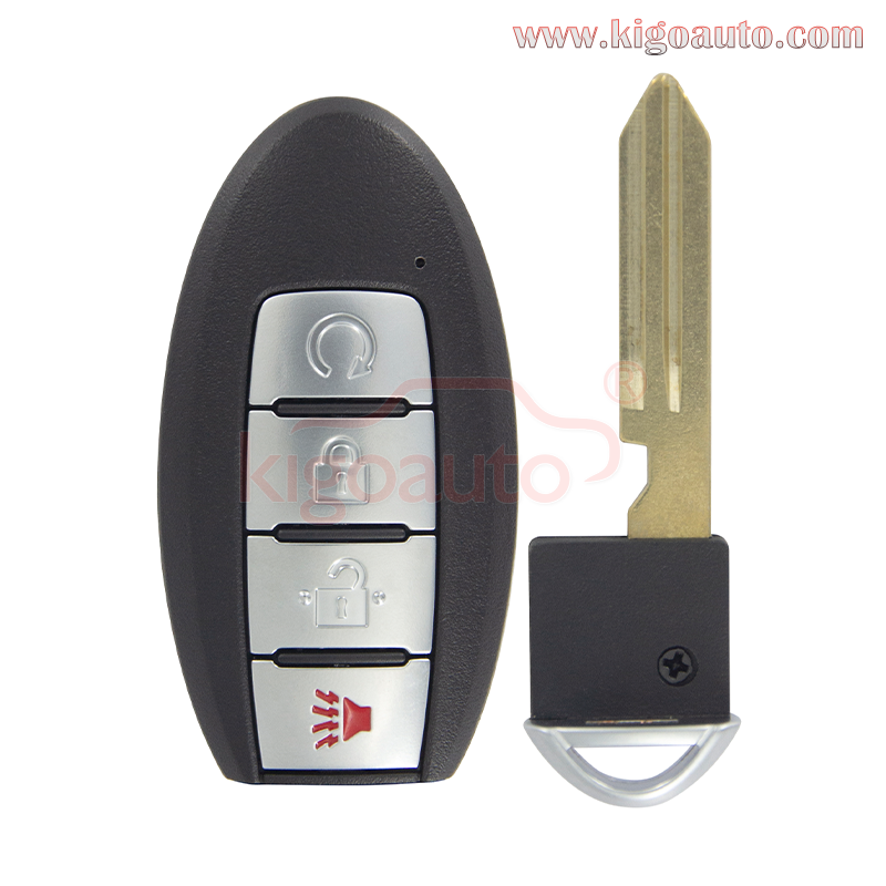 S180144904 FCC KR5TXN7 Smart Key 4 Button 433 MHz FSK NCF29A1M HITAG AES 4A CHIP For 2019-2020 Nissan Pathfinder Titan Murano 2022 Nissan Frontier PN 285E3-9UF5B 285E3-9UF5A 285E3-9BU5A