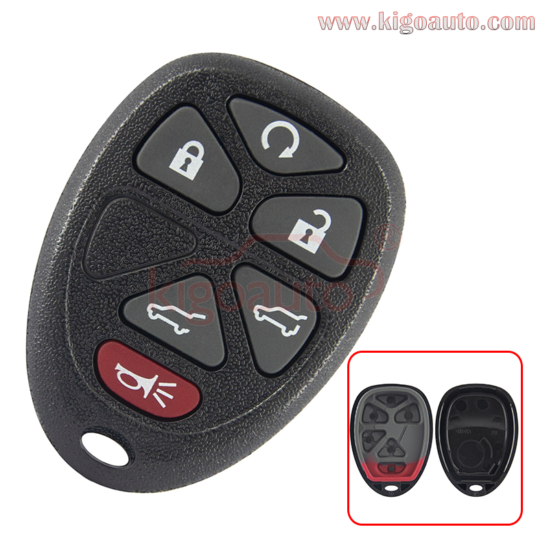 (with battery holder) FCC OUC60270 / OUC60221 Remote fob case 6 button for GMC Yukon Chevrolet Tahoe Suburban 2007-2013
