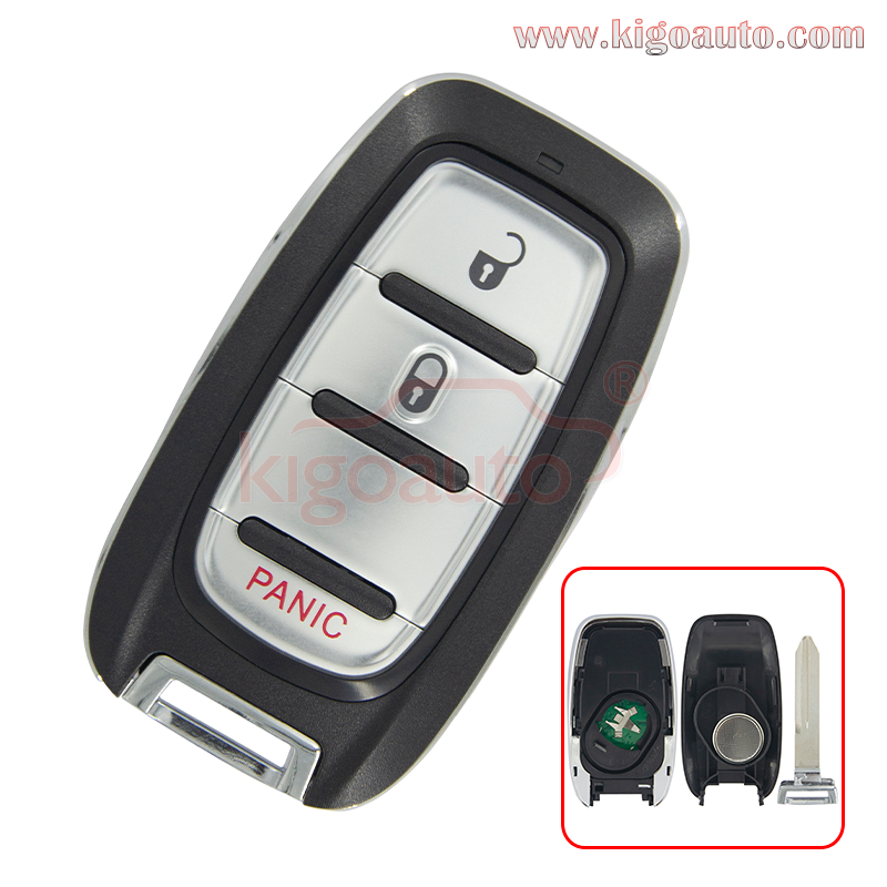 FCC M3N-97395900 Smart key 3 button 433mhz Hitag-AES 4A chip-NCF29A1M for 2017-2021 Chrysler Pacifica Voyager PN 68217827AC