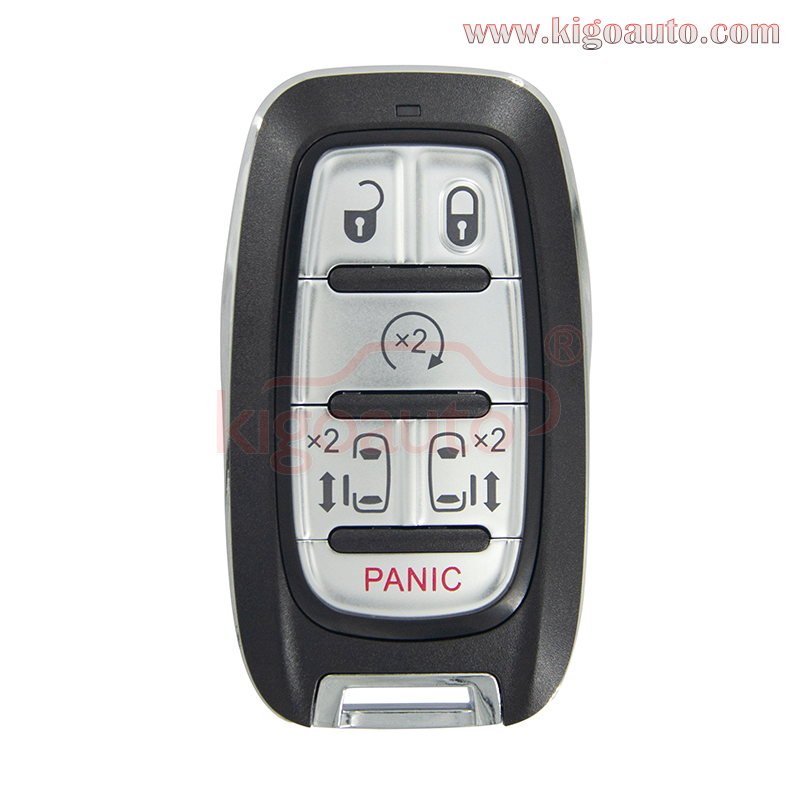 FCC M3N-97395900 Smart key shell 6 button for 2017-2021 Chrysler Pacifica Voyager PN 68241532AC 8241532AB