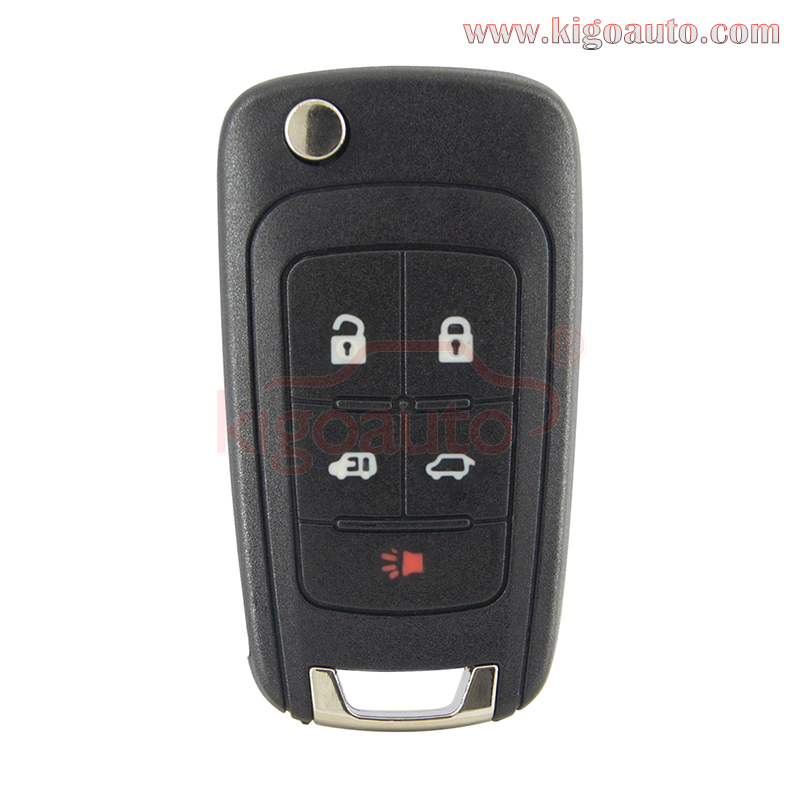Flip remote key shell 5 button for Buick Lacrosse GL8 2010 2011 2012 2013