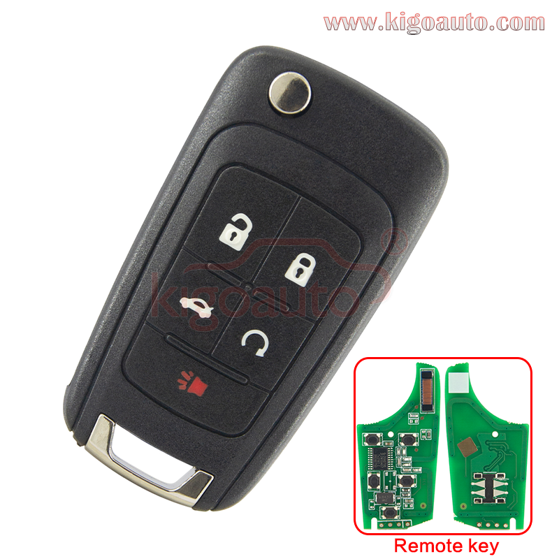 13500226 Remote key 4 button with panic 315Mhz ASK HTAG2 ID46 chip for Chevrolet Equinox Camaro 2010-2016 flip key V2T01060512