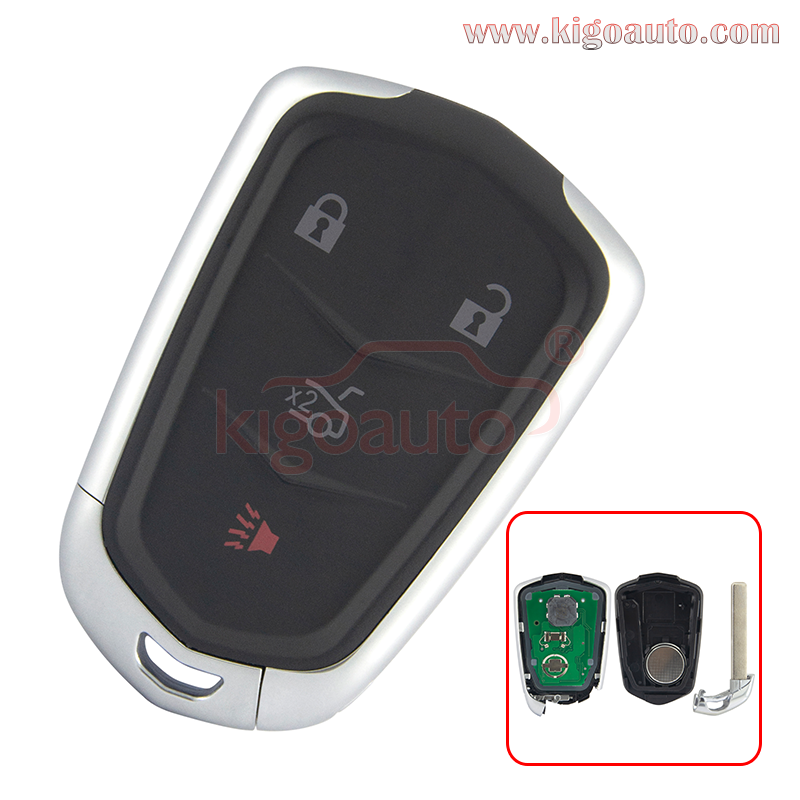 FCC HYQ2EB 433mhz Smart key 4 button HYQ2AB 315mhz  ID46 chip for Cadillac CTS 2014 2015 PN 13510253