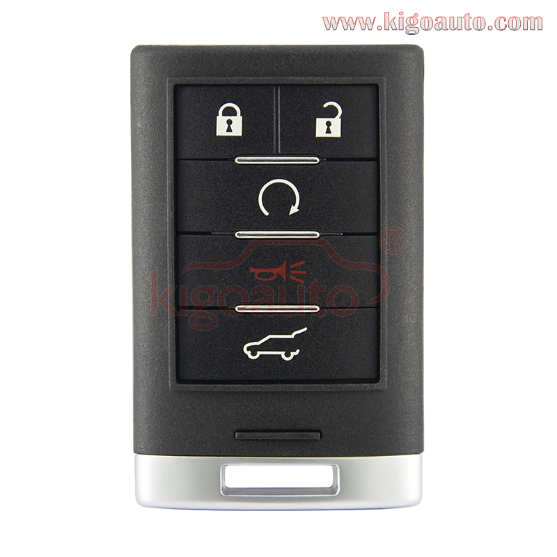 FCC NBG009768T smart key 5 button 315mhz 433mhz for Cadillac SRX ATS 2010-2015 PN 22865375 20984227 13502537