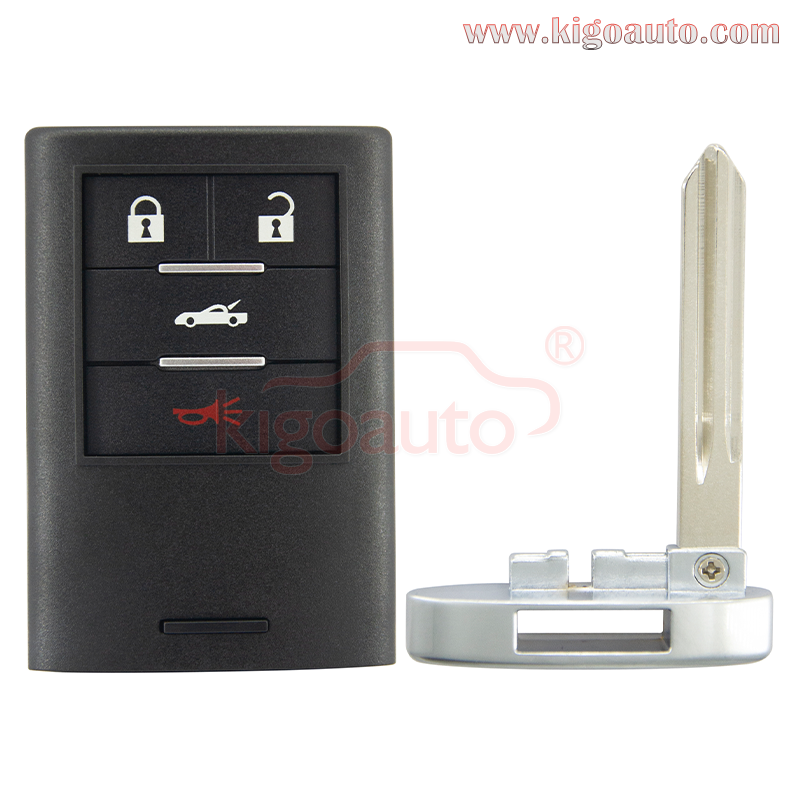 FCC M3N5WY7777A Smart key case 4 button for Chevrolet Corvette 2008-2013 PN 25926479