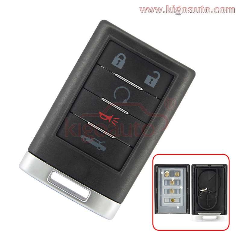 Remote control key case 5 button fob key shell  for Chevrolet Corvette 2008 2009 2010 2011 2012