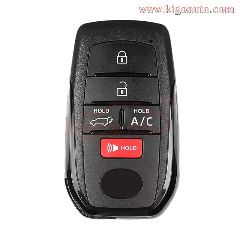 FCC HYQ14FBX Smart Key shell 5 Button A/C for 2023 Toyota bZ4X PN 8990H-42520