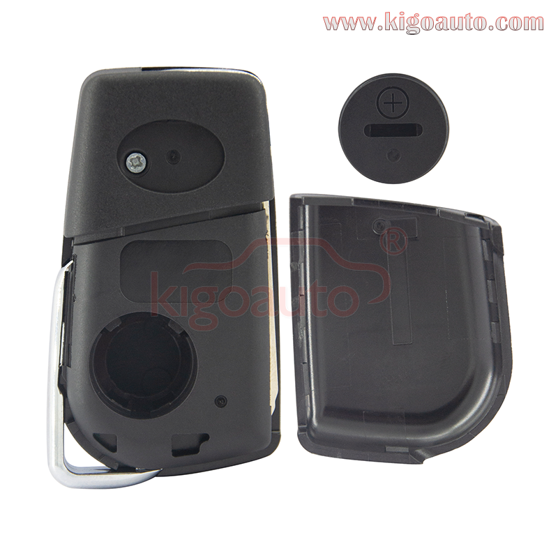 Flip remote key shell 4 button VA2 / TOY48 / TOY43 blade for Toyota Hilux Corolla Camry