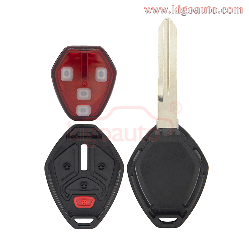 (straight blade)FCC OUCG8D-620M-A Remote key 4 button MIT6 blade 313.8Mhz ID46 chip for 2006-2007 Mitsubishi Eclipse Galant PN MN141381