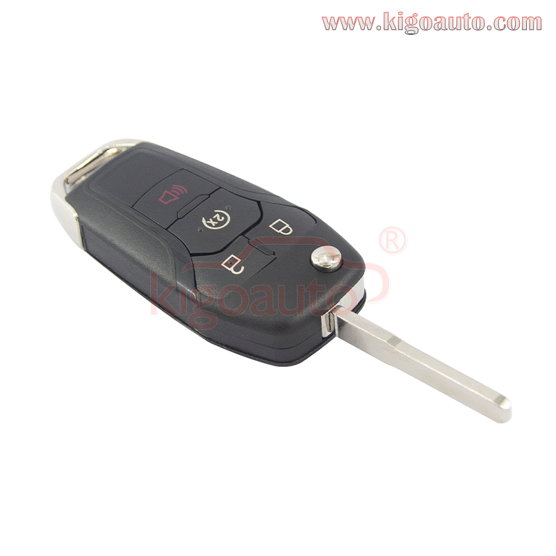 FCC N5F-A08TDA 4 button flip remote key 902mhz / 868mhz with ID49 chip for 2015-2021 Ford F-Series Raptor Ranger PN 164-R8134