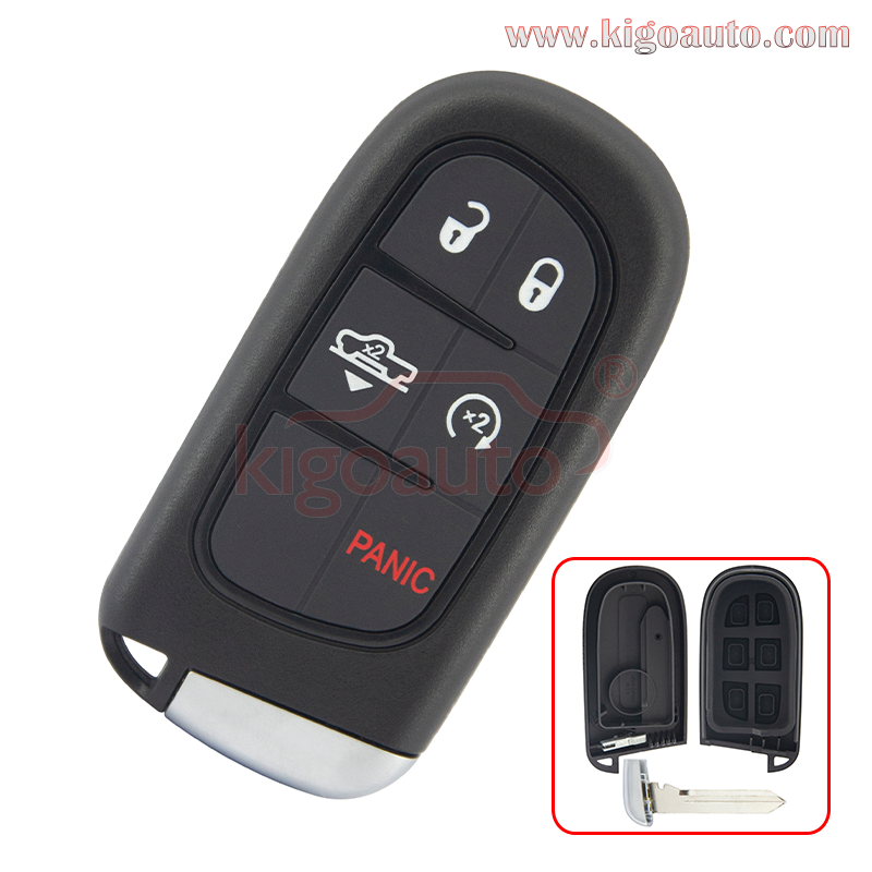 FCC GQ4-54T Smart key case 5 button for Dodge Ram 1500 2500 3500 4500 5500 2014 2015 PN 68159657