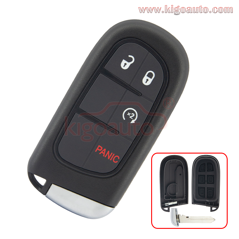 FCC GQ4-54T smart key case 4 button fo Dodge Ram 1500 2500 3500 2013 2014 2015 2016