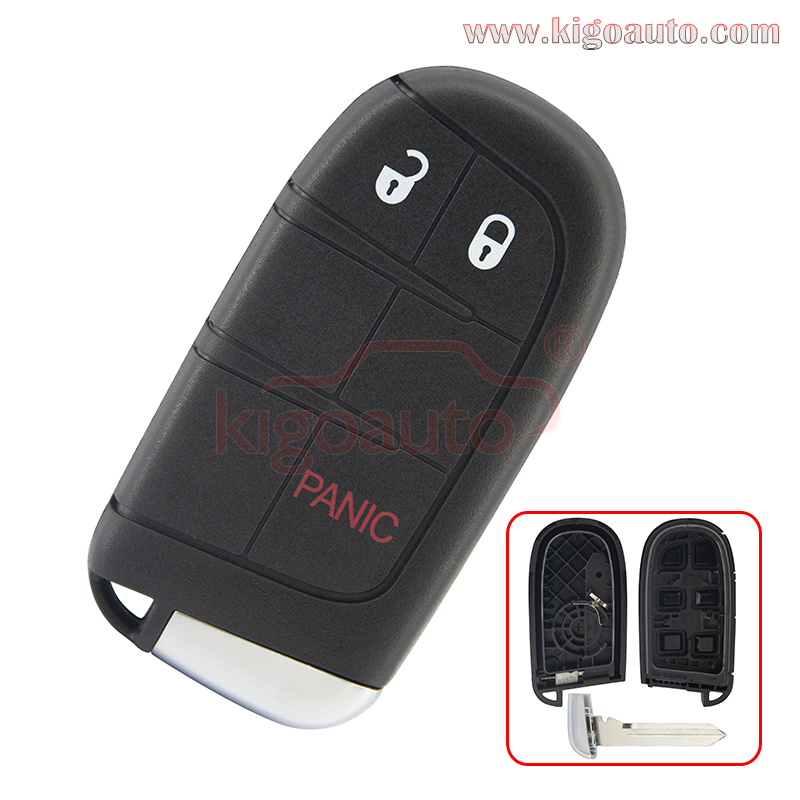FCC M3N-40821302 Smart key case 3 button for 2011-2020 Dodge Journey 68066349AF