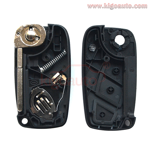 Flip remote key shell 2 button SIP22 blade for Fiat Punto Ducato Stilo Panda Remote Folding Key Case