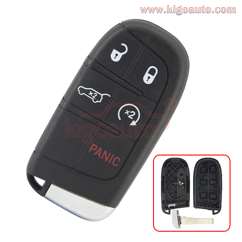 FCC M3N-40821302 Smart key case 5 button for Jeep Renegade included SIP22 key blade