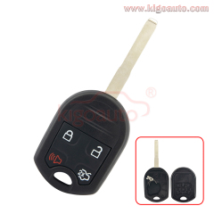 Remote head key shell 4 button HU101 blade for Ford Fiesta Focus Transit PN 164-R7976