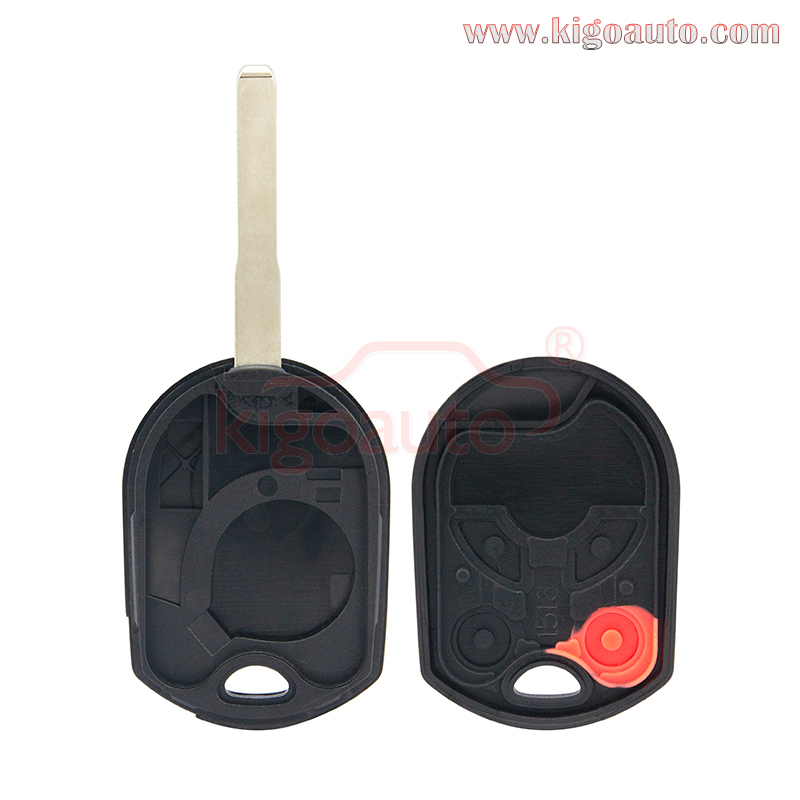 FCC OUCD6000022 Remote key shell 4 button HU101 for Ford Focus Transit Fiesta Escape 2012-2016 PN 164-R8046
