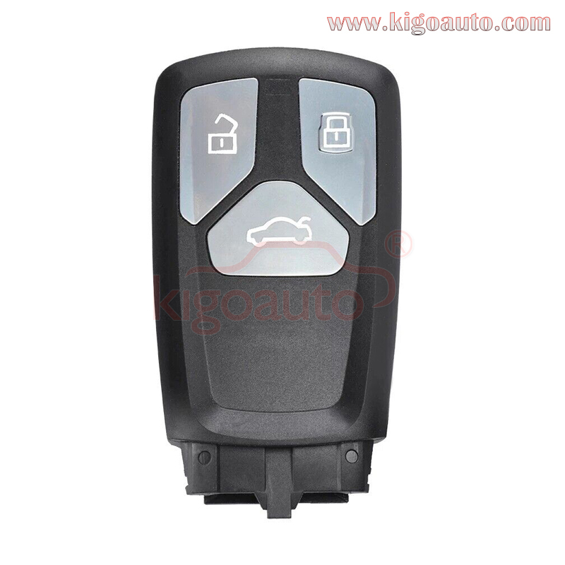 4M0959754 / 8W095754 Original smart key 3/4 button 315mhz/433mhz for Audi TT A4 A5 Q7 2016 2017 2018 (No emergency key blade)