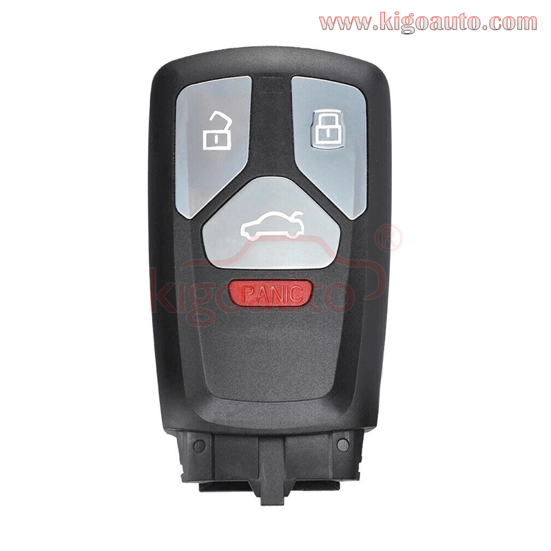 4M0959754 / 8W095754 Original smart key 3/4 button 315mhz/433mhz for Audi TT A4 A5 Q7 2016 2017 2018 (No emergency key blade)