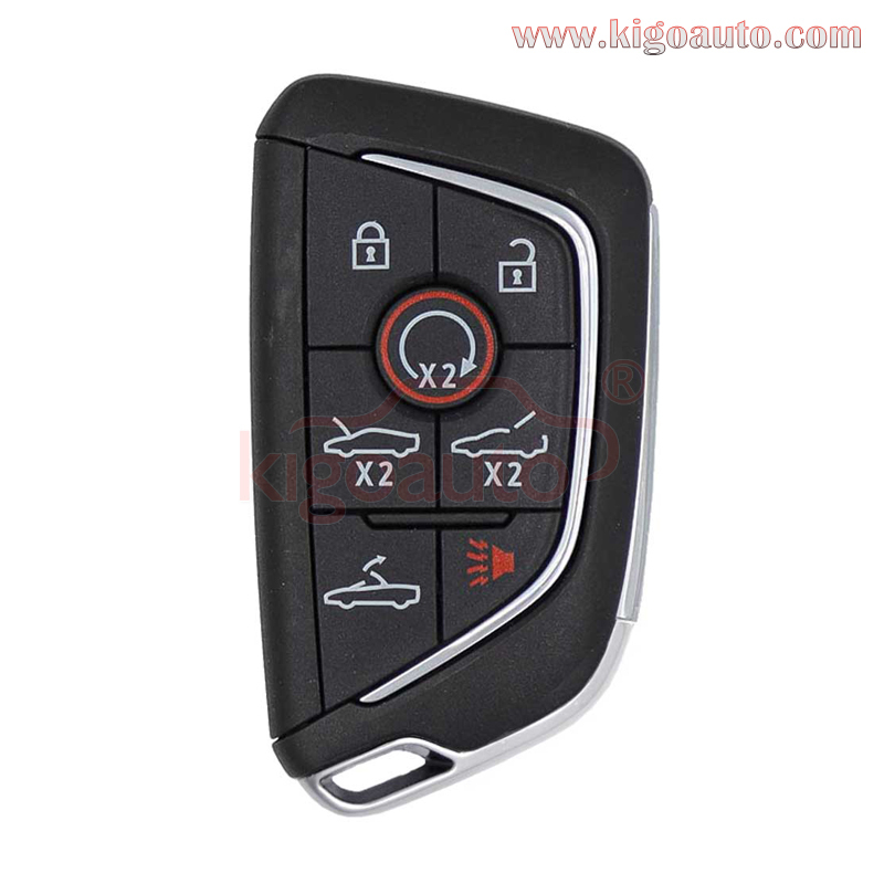 FCC YG0G20TB1 smart key 7 button 433mhz ID49 chip for 2020-2021 Chevrolet Corvette C8 PN 13538852