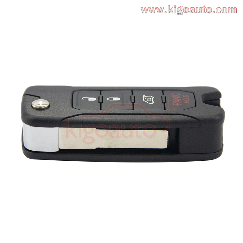 FCC 2ADFTFI5AM433TX Flip key shell 4 button SIP22 blade for Jeep Renegade 2015-2020