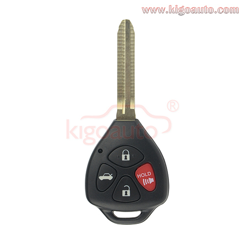 Tokai Rika remote head key 4 button B41TH 314mhz  / B42TA 433mhz with G or 4D67 chip for Toyota Hilux 4Runner Fortuner