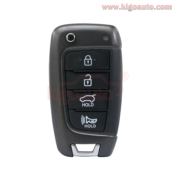 PN: 95430-S2000 Remote Flip Key 4 Button 433MHz for  Hyundai Santa Fe 2018-2020 FCC:TQ8-RKE-4F39