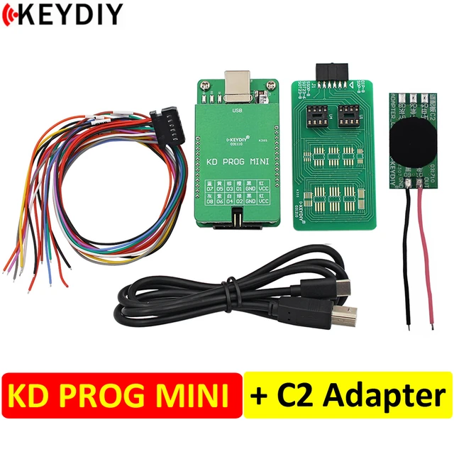 KEYDIY KD PROG MINI With C2 Adapter for Reading Dashboard Data Support for VW MQB Working With MATE