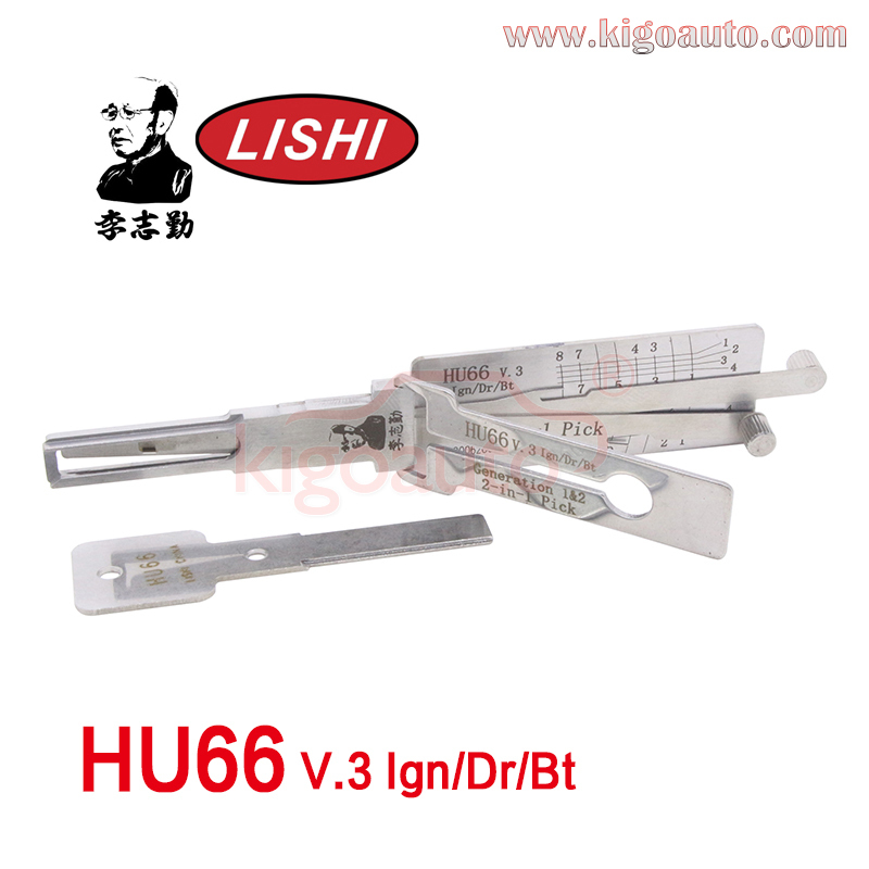 Lishi 2in1 Decoder HU66 v.3 Ign/Dr/Bt