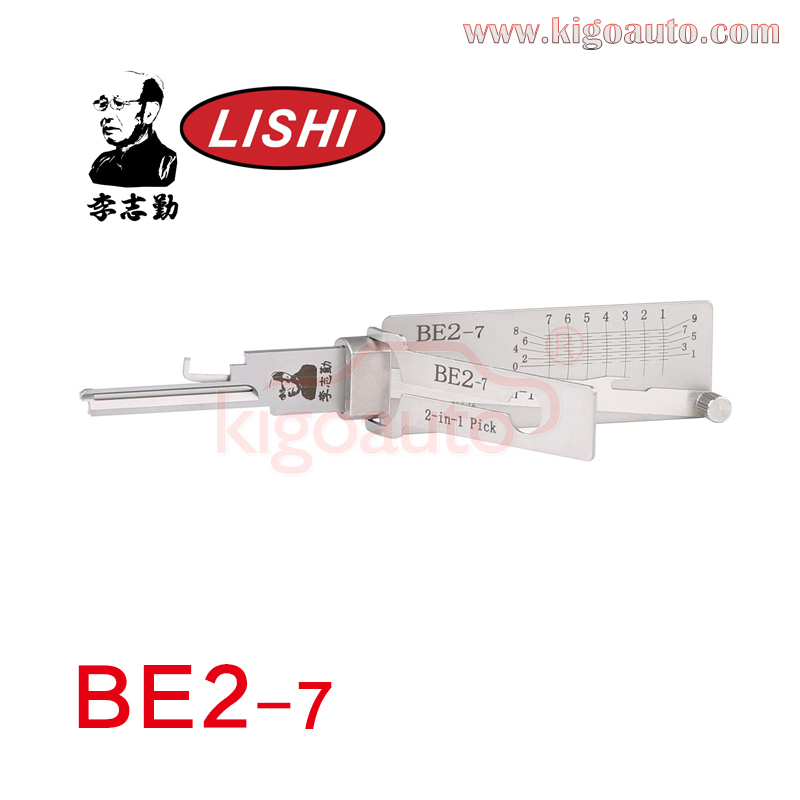 Original Lishi BE2-7 2-in-1 Pick and Decoder for BEST “A” 7 Pin SFIC Residential Tool