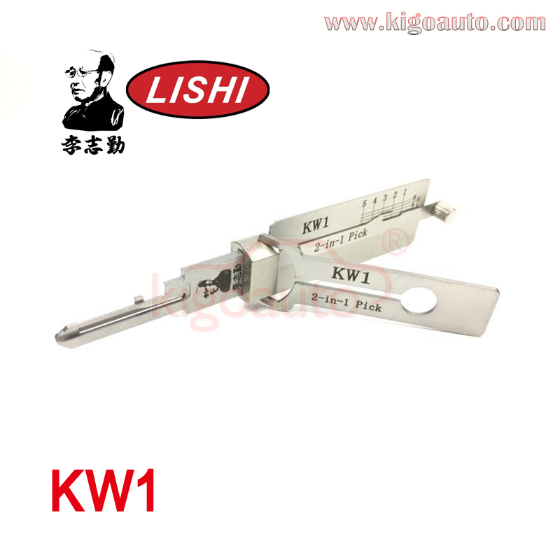 Original KW1 2-in-1 Pick Decoder Lishi Residential tool