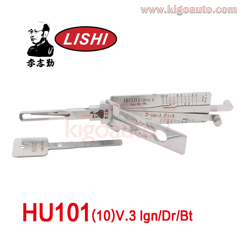 Lishi 2in1 Decoder HU101(10)v.3 Ign/Dr/Bt