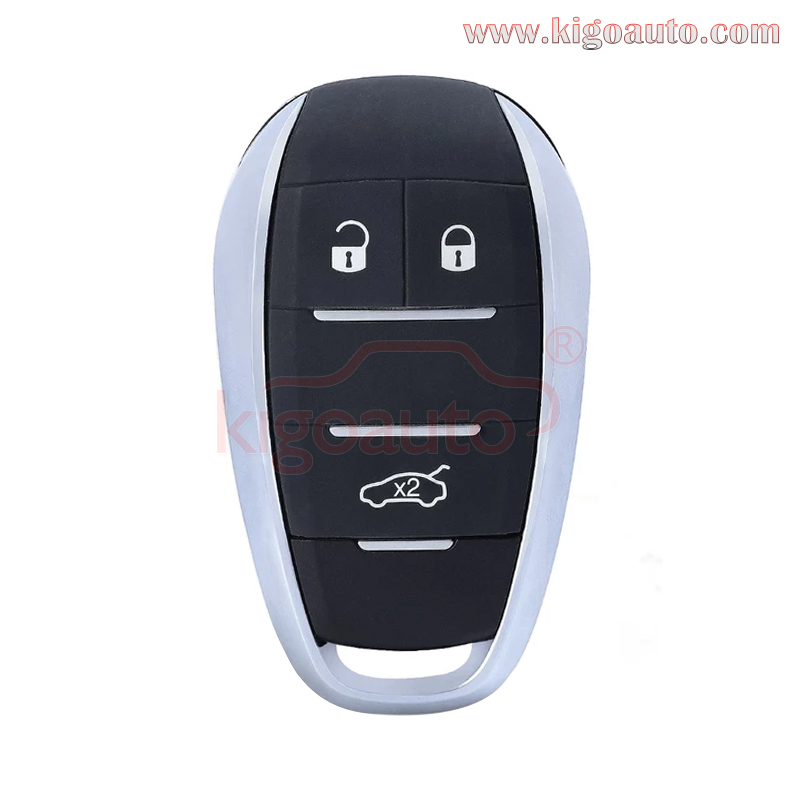 FCC ID: KR5ALFA434 Smart key 3 button 433MHz 4A chip for 2015-2020 Alfa Romeo Giulia Stelvio P/N: A2C97634900