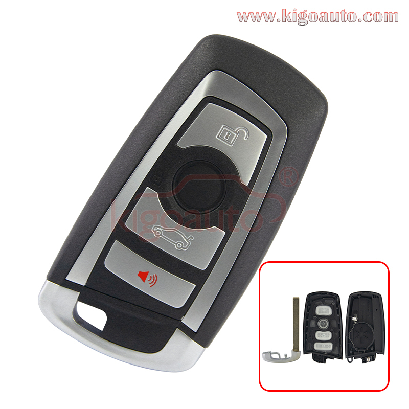 YGOHUF5662 Smart key case 4 button for BMW 7 SERIES 2009 2010 2011 2012