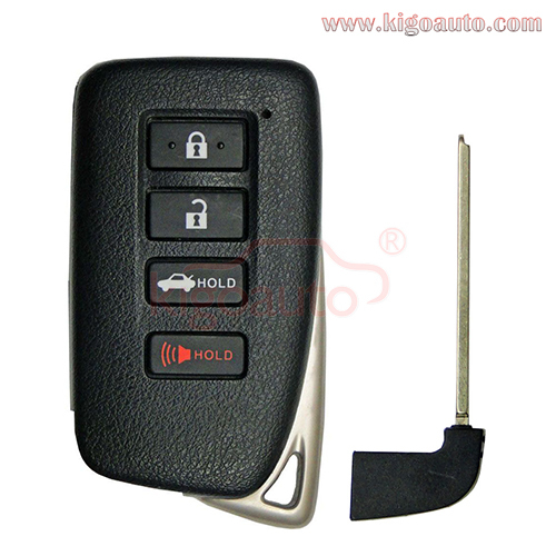 FCC HYQ14FBA Smart key 312/314Mhz 4 button 8A chip for 2013-2020 Lexus ES300h ES350 GS350 GS450H GS-F P/N 89904-06170 (G Board 0020)