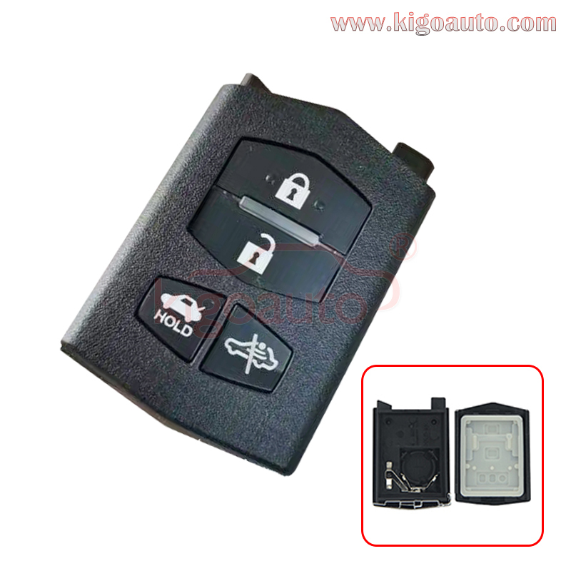 RFC 4 button flip key shell case for Mazda MX-5 RX8