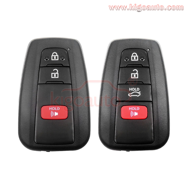 Autel Universal HYQ14FBC Smart key shell 3/4 button for Toyota Camry 2018 2019 2020